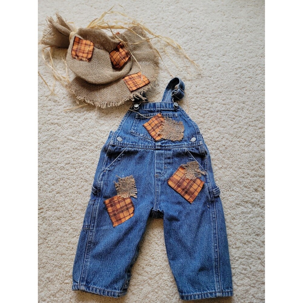 Handmade Scarecrow Costume Baby Size 12 Month